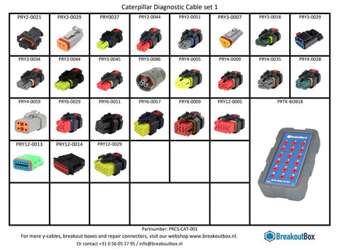 Breakoutbox Caterpillar Diagnostic Cable Set | PRCS-CAT-001 PRCS-CAT-001