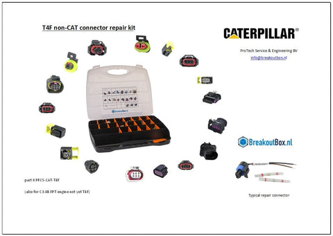 Breakoutbox Caterpillar T4F Non-Cat Connector Repair Kit | PRCS-CAT-T4F PRCS-CAT-T4F