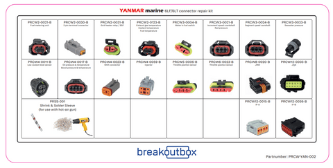 Breakoutbox Connector YANMAR marine connector repair kit for 6LF-6LT engines I PRCW-YAN-002 PRCW-YAN-002 YANMAR marine connector repair kit for 6LF-6LT engines I PRCW-YAN-002